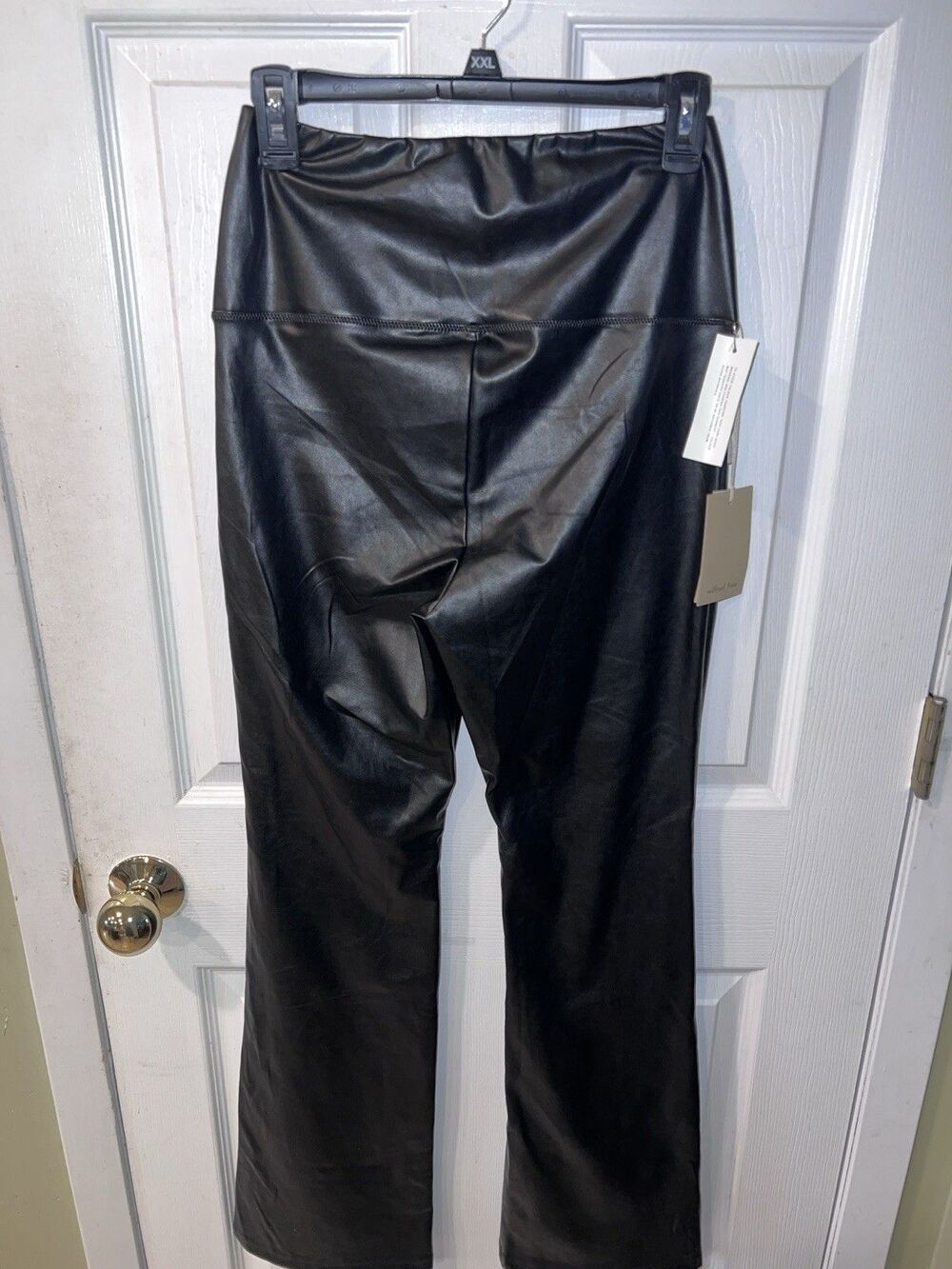 Wilfred Free Aritzia Daria Flare Legging Womens L Vegan Leather High Rise New - Picture 5 of 11